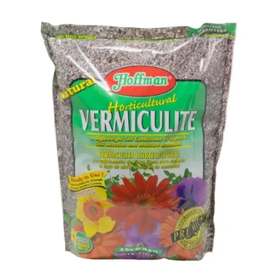 Hoffman Horticultural Vermiculite Lightweight Garden Soil Conditioner for Aeration and Moisture Retention image {8}