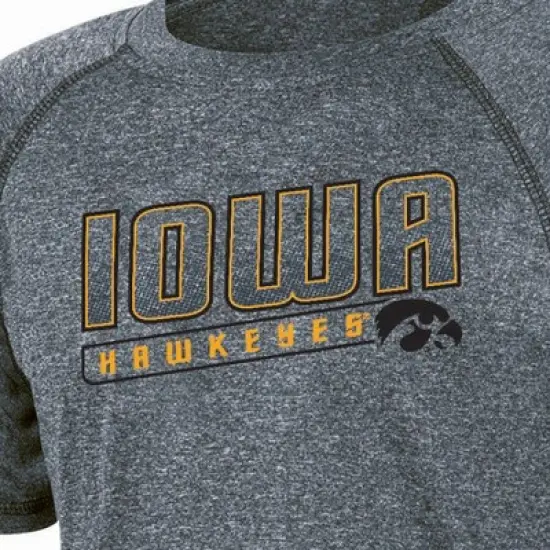 NCAA Iowa Hawkeyes Boys' Gray Poly T-Shirt image {1}