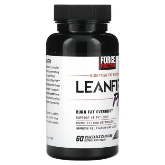 Force Factor LeanFire PM Weight Loss Pills for Women & Men, Fat Burner & Overnight Weight Loss Pills to Burn Fat, Boost Metabolism, Improve Sleep, image {3}