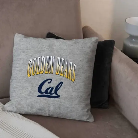 NCAA Cal Golden Bears 16" Heather Gray Sweatshirt Pillow image {2}
