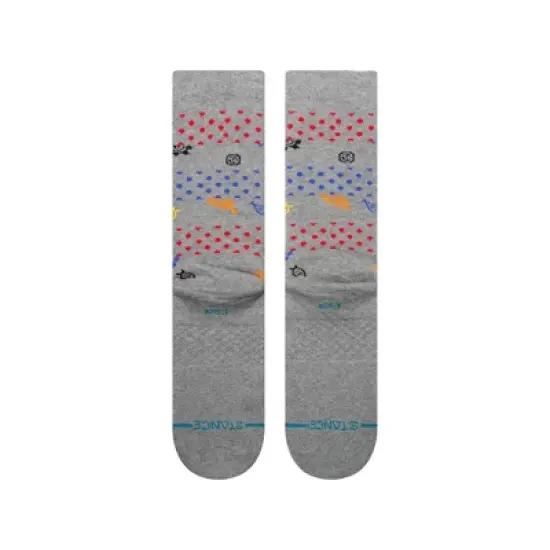 STANCE x WADE Men's Logo Dotted Crew Socks 2pk - Blue/Gray L image {5}