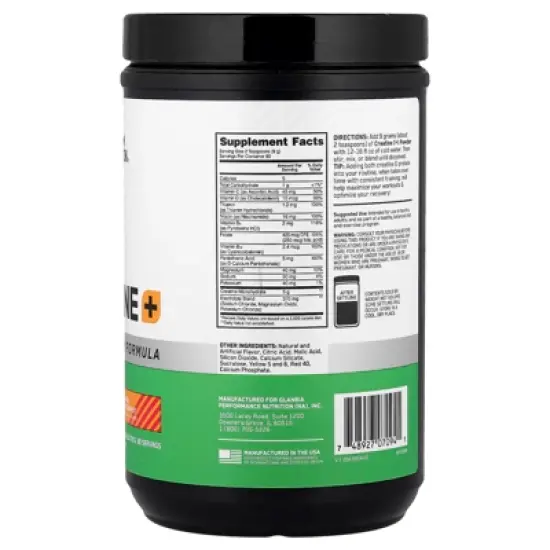 Optimum Nutrition Creatine+, Orange Passionfruit, 1.58 lb (720 g) image {1}