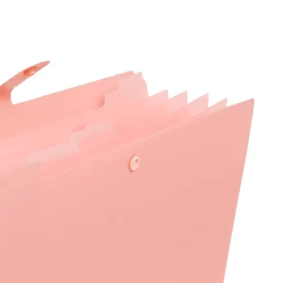 U Brands 3pk Poly Expandable File Holder Soft Summer: Multicolored Expanding File Organizer, Polypropylene, 13" Height image {4}