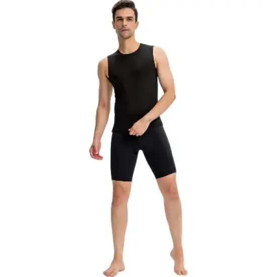 Anna-Kaci Active Men's Compression Biker Shorts with Side Pockets and Moisture-Wicking Stretch Fabric image {3}