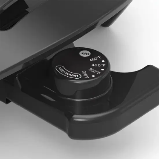 KitchenSmith by bella 11"x11" Skillet with EverGood Ceramic Nonstick Coating PFAS-Free: Aluminum, Temperature Control, Black image {3}