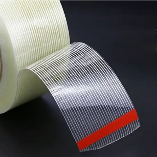 PSBM 24 Rolls Clear Reinforced Filament Tape, 2" x 60 Yards, 4.0 Mil, Economy Grade image {2}