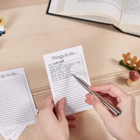 Paper Junkie 200-Pack White Things To Do Index Cards, Checklist Vertical Cardstock Paper, 3.2 x 5.1 in image {2}