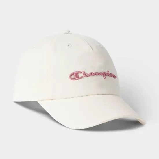 Champion Adult Script Twill Baseball Hat - Cream image {2}