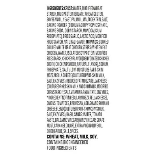 Vital Pursuit Frozen High Protein Chicken Mozzarella Thin Crust Pizza - 6oz image {6}