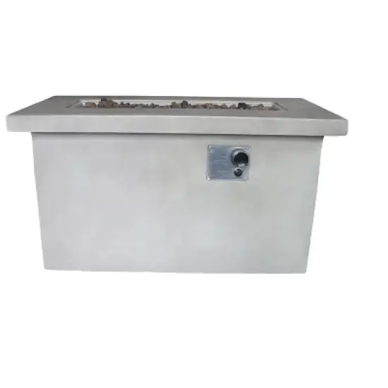 24" H Concrete Outdoor Fire Pit Table with Propane/Natural Gas Compatibility image {14}