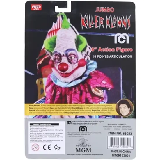Mego Corporation Killer Klowns 8 Inch Mego Action Figure image {1}