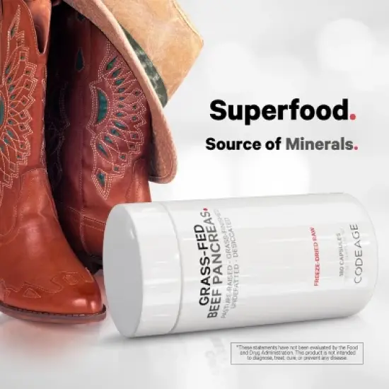 Codeage Grass-Fed Beef Pancreas Pasture-Raised Non-Defatted Glandular Supplement - 180ct image {4}