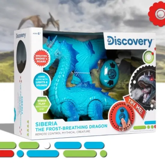 Discovery Kids Remote Control Dragon - Smoke Blue image {5}