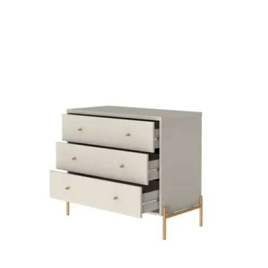 Jasper 3 Drawer Dresser - Manhattan Comfort image {2}