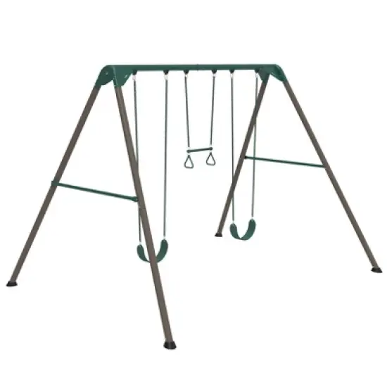 Lifetime Playset 10' Swing Set - Earthtone image {1}