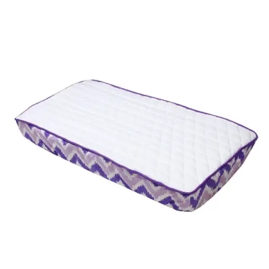 Bacati - MixNMatch Purple White Changing Pad Cover image {7}