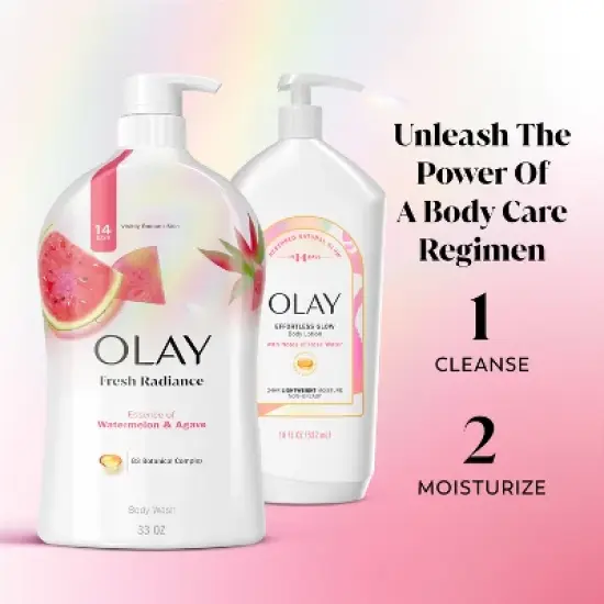 Olay Fresh Outlast Notes of Watermelon & Agave Body Wash - 33 fl oz image {6}