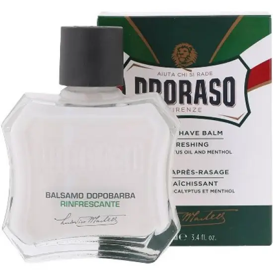 Proraso After Shave Balm Refreshing Alcohol-Free Post Shave Balm with Eucalyptus Oil and Menthol - 3.4 oz image {1}