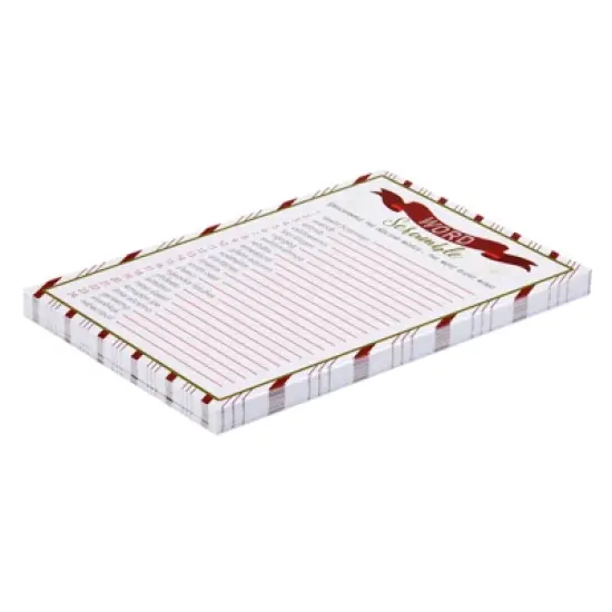 Blue Panda 50 Sheets Christmas Word Scramble Game, Holiday Party Activity for Family, 5 x 7 In image {4}