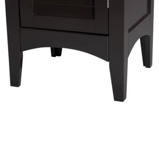 Slone Two Door Shuttered Linen Cabinet - Elegant Home Fashion image {5}