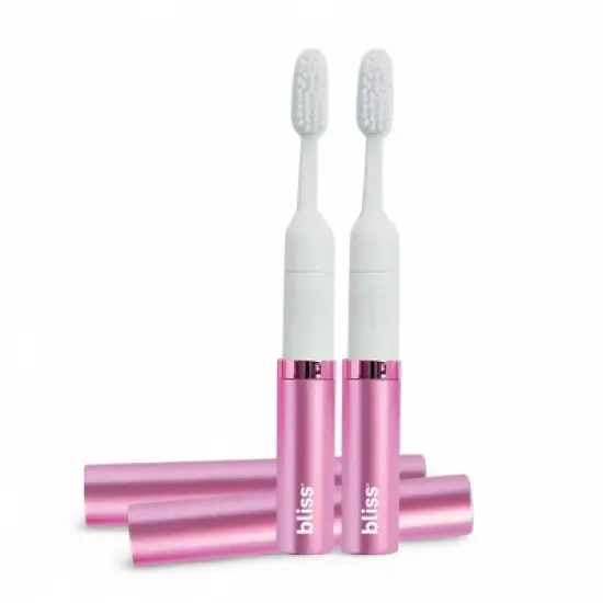 Bliss Electric Travel Toothbrush Set - Portable Sonic Toothbrush with 2 Brush Heads, Protective Cap & Waterproof image {7}
