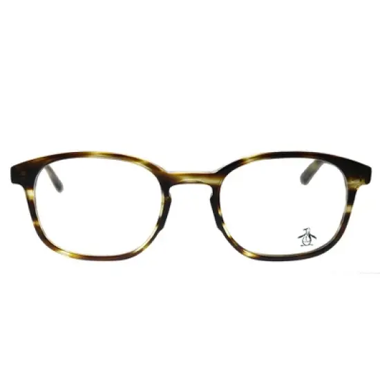 Original Penguin The Stewart TO Unisex Rectangle Eyeglasses Tortoise 49mm image {1}