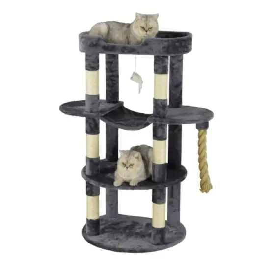 Go Pet Club 46" Jungle Rope Cat Tree Scratcher with Sisal Covered Posts F822 image {4}