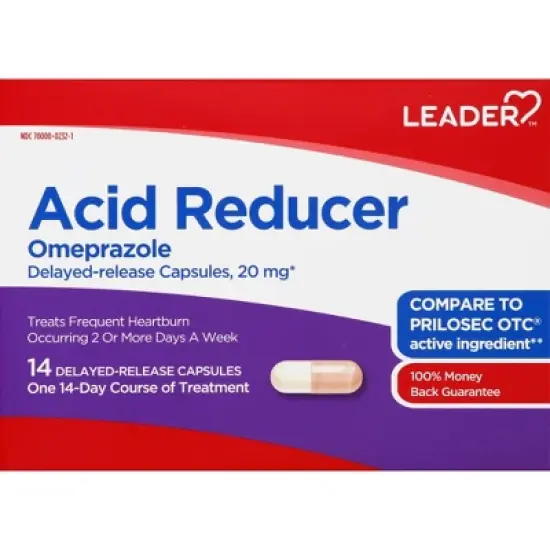 Leader 20 mg 24 Hour Omeprazole 14 Capsules image {7}