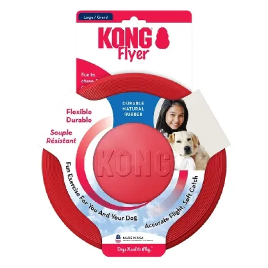 KONG Flyer Dog Toy - Red - L image {2}