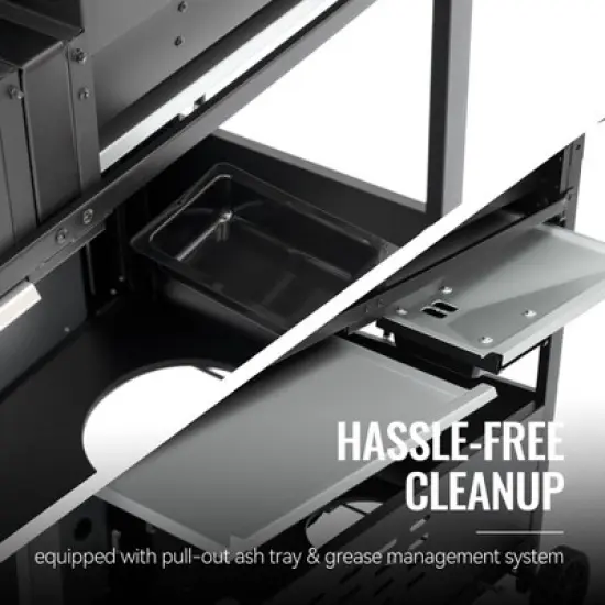 RoyalGourmet 2-Burner Gas and Charcoal Combo Grill ZH3002NTG Silver/Black image {6}