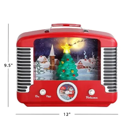 Mr. Christmas Nostalgic LED Retro Radio Musical Christmas Decoration image {2}
