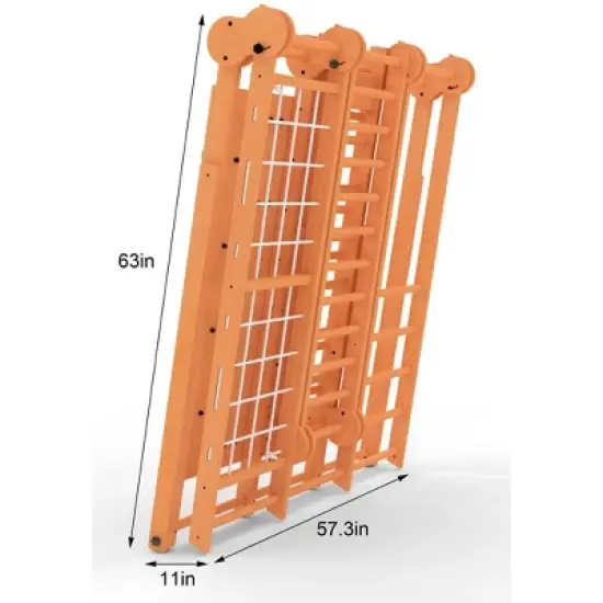 Chestnut - Outdoor and Indoor 8-in-1 Jungle Gym for Toddlers Playset Large image {5}