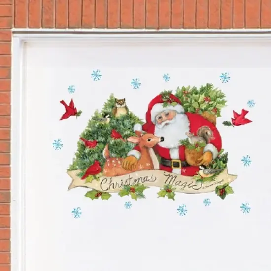 Collections Etc Santa Claus Christmas Magic Garage Door Magnets image {1}