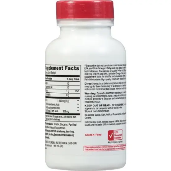 Leader Fish Oil 120 Softgels image {2}