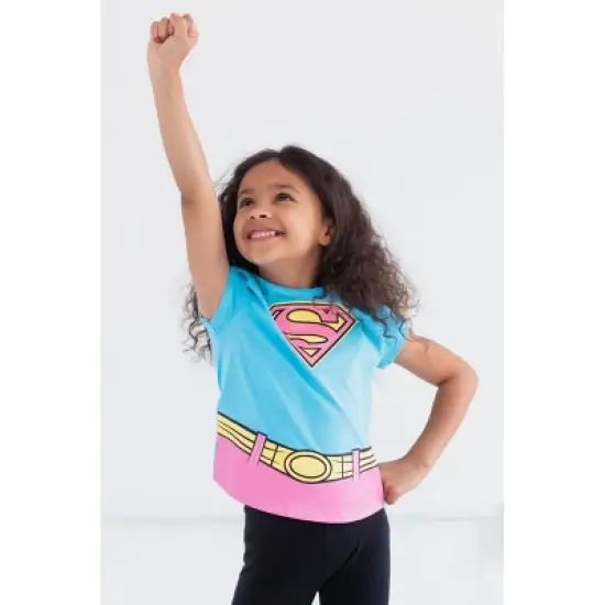 DC Comics Justice League Batgirl Supergirl Wonder Woman Girls 4 Pack T-Shirts Little Kid to Big Kid image {5}