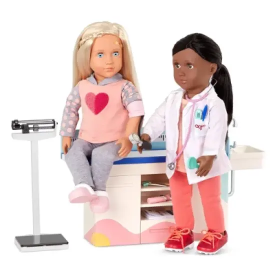 Our Generation Doctor Days Exam Table & Light-Up Otoscope Accessory Set for 18" Dolls image {2}