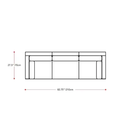 Parksville 3pc Patio Sectional Set - Gray - CorLiving image {8}