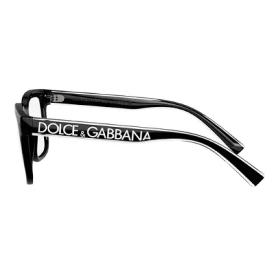 Dolce & Gabbana DG 5101 501 Unisex Square Eyeglasses Black 50mm image {2}