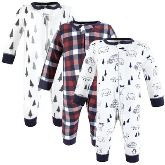 Hudson Baby Cotton Sleep and Play, Winter Animals image {5}