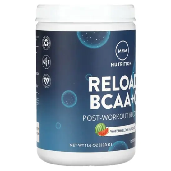 MRM Nutrition Reload BCAA+G, Post-Workout Recovery, Watermelon, 11.6 oz (330 g) image {3}
