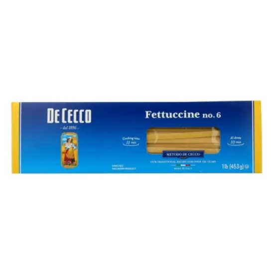 De Cecco Fettuccine Pasta - Case of 20/16 oz image {1}