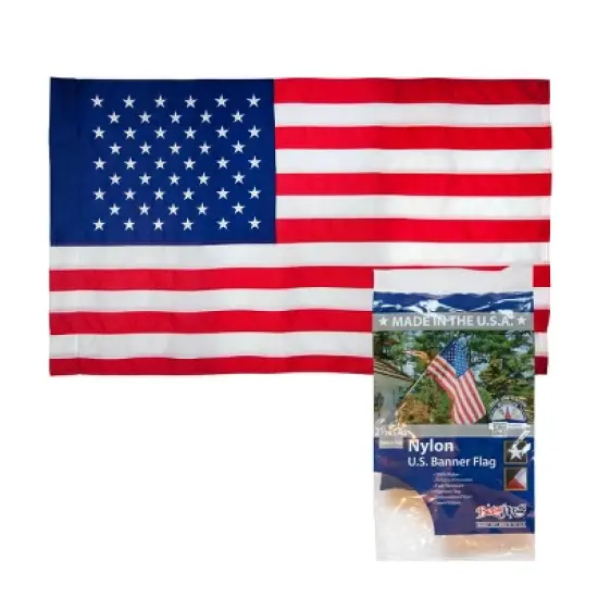 2.5'x4' Nylon Banner Flag image {1}