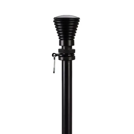 Evergreen Ridged Cone Interchangeable Finial, Black- 3x2.25x2.25 in Durable Hardware for Flags image {1}