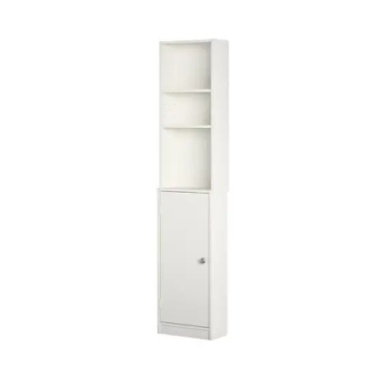 Basin 14" Linen Storage Tower, White image {6}