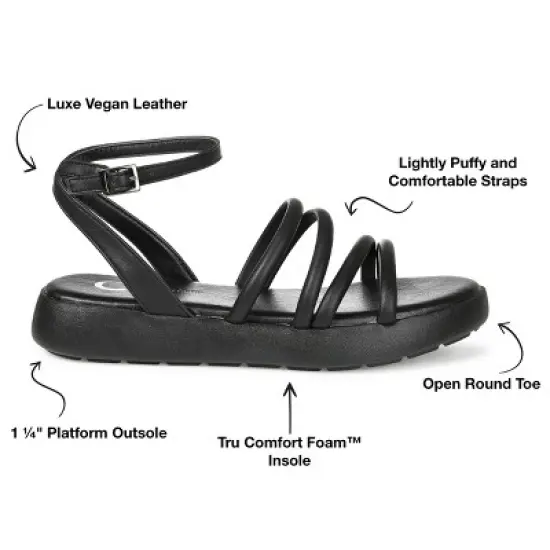 Journee Collection Womens Palomma Tru Comfort Foam Ankle Strap Flat Sandals image {7}