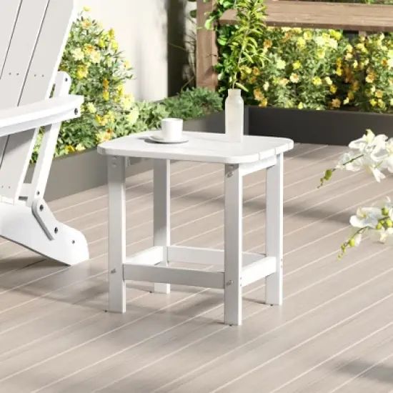 Sonkuki Patio HIPS Adirondack Side Table, Outdoor Square End Table image {15}