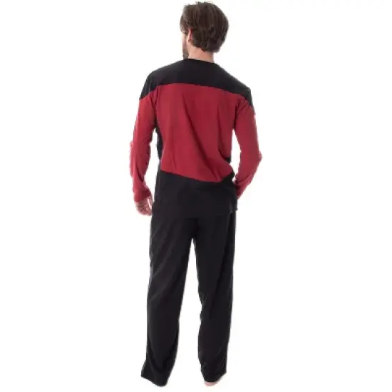 Star Trek Next Generation Men's Picard Uniform Costume Sleepwear Pajama Set image {2}