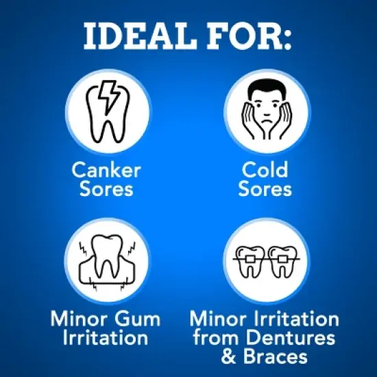 Orajel 3x Medicated Mouth Sores Gel - 0.42oz image {5}