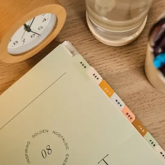 Happy Brands Organized July 2025 - June 2026 Weekly/Monthly Planner 9.37"x11.12" Soft Summer image {19}