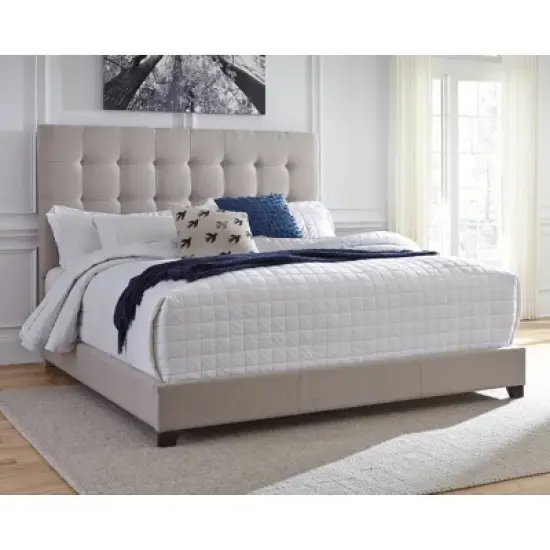 Dolante Queen Upholstered Bed Beige - Signature Design by Ashley image {1}